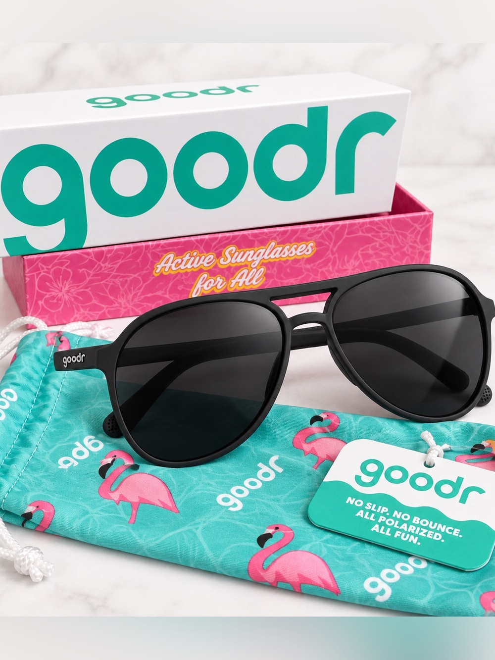 goodr MACH G Operation Blackout Polarized Sunglasses NWT
